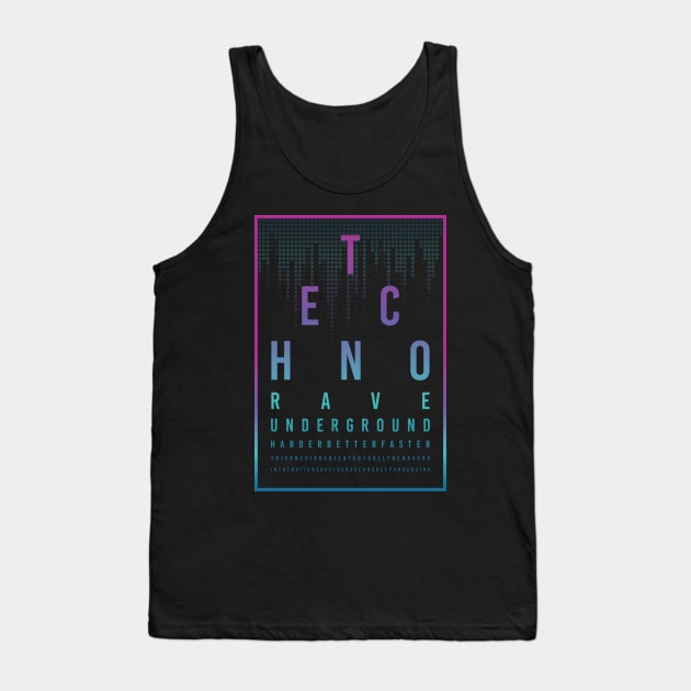 Techno Rave Faster Hardstyle Tank Top by avshirtnation